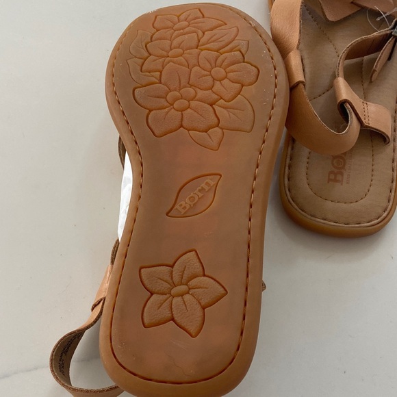 Born Tan Leather Strappy Sandals - Picture 6 of 14